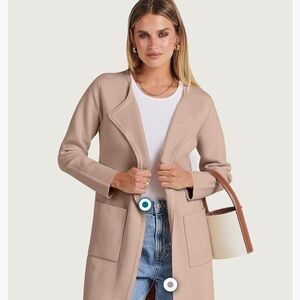 New Women's Open Front Knit Lightweight Cardigan / Long Coatigan Sweater